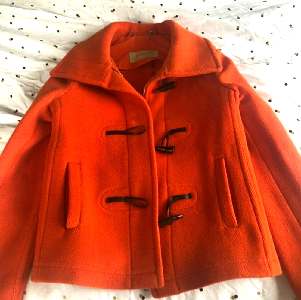 Burberry Orange wool coat